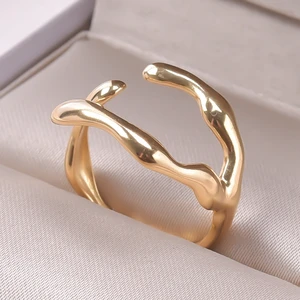 Stainless steel rings with bad hearts looked at men and women, adjustable jewelry, party ring, star 10 Main Sales Men's Stainless Steel Ring - №8