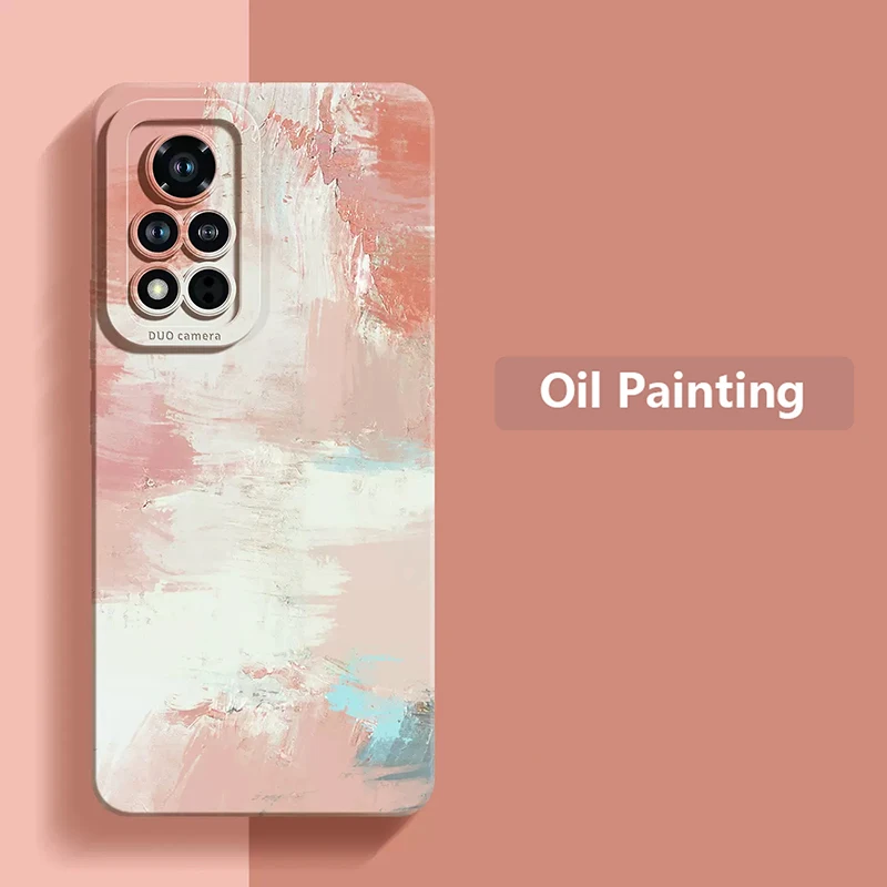 For Redmi Note 12 Pro 4G Case For Xiaomi Redmi Note 12S 11 11S 10S 10 13 12 Pro Plus 5G 12C 13C 4G Oil Painting Soft Cover