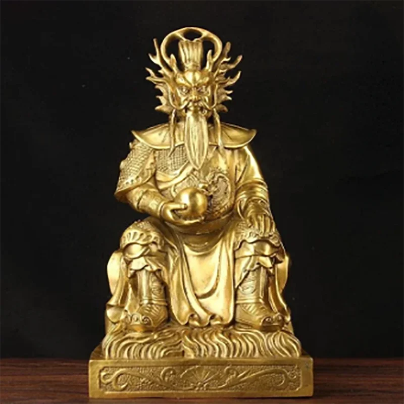 

Фэн-шуй, китайская статуя из чистой латуни, король дракона, Восточное море, дракон, статуя короля, товары для гостиной, ремесла Будды