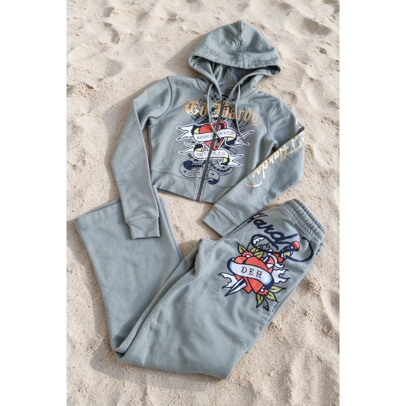 2026 Year New 3D Printed Adult Kid European and American Casual Zipper Hooded Casual Suit