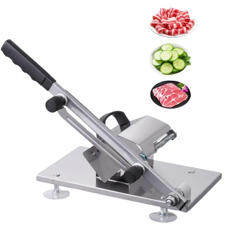 Manual Meat Slicer Meat Slicer Machine Food Grade Jerky Slicer Manual Stainless Steel Food Slicing Machine Beef And Mutton Roll