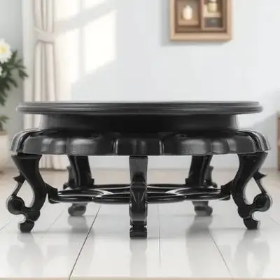 1Pcs Resin Flower Stand Heavy Duty Stable Plant Shelf for Home Office Living Room Bedroom Floor Indoor Outdoor Decorative