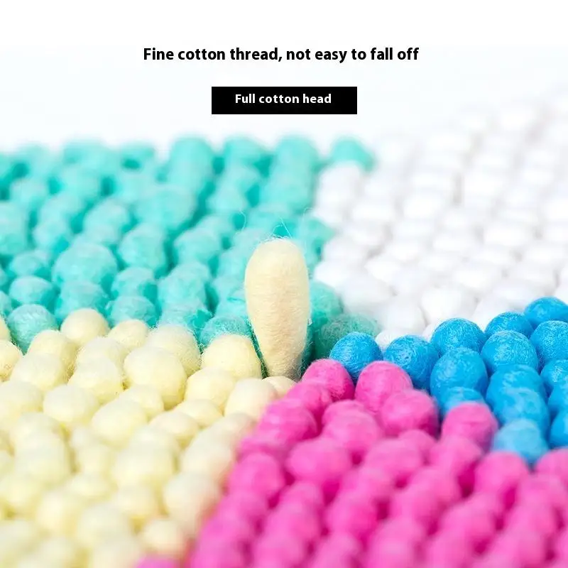 

500 шт./кор., цветные двуглавые ватные тампоны, чистый гигиенический тампон для снятия макияжа, уши, ватные тампоны, косметический инструмент