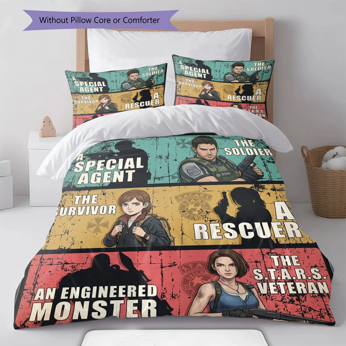 Resident Evil Duvet Cover Comfortable Soft, Children Bedding Gift Set, Extra LargeVarious Sizes -HE52