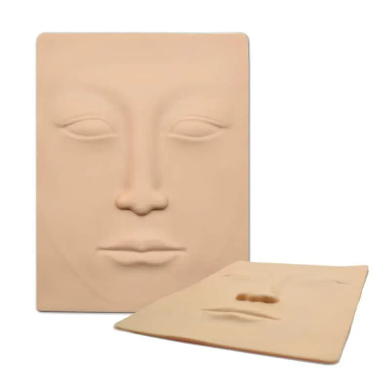 

5Pcs Tattoo Practice Skin Microblading Supplies Face Eyebrow Eyeliners Practice Latex Skin Permanent Makeup Training Tool