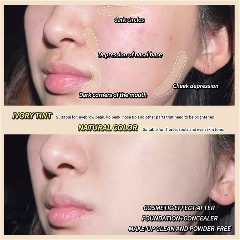 Concealer, durable concealer, light, durable, matte, perfect concealer, high color rendering