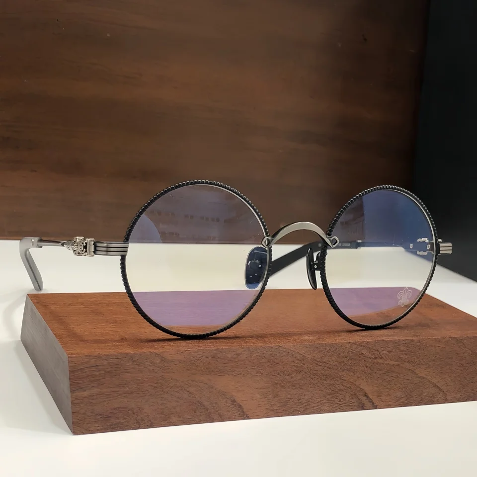 

2025 New Men's Retro Fashion Round Eyeglasses Frame Women's Casual Simple Optical Computer Reading Prescription Myopia Glasses