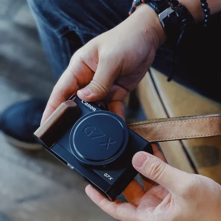 2025 خشبية L قوس ترايبود الإفراج السريع لوحة قاعدة قبضة مقبض لكانون G7XM3 G7X G7X2 G7X3 Arca-السويسرية RRS ملحق