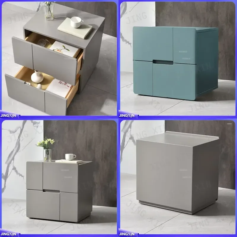 Custom for Luxury Bedroom Nightstand Side Table with Drawer Modern Dressing Room Storage Cabinet Villa Home Furniture Decor