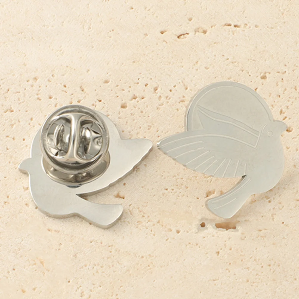 

Stainless Steel Peace Dove Brooch for Women Lapel Pin Unique Design Metal Brooch Pins Peace Gifts Collar Pin Jewelry Accessory