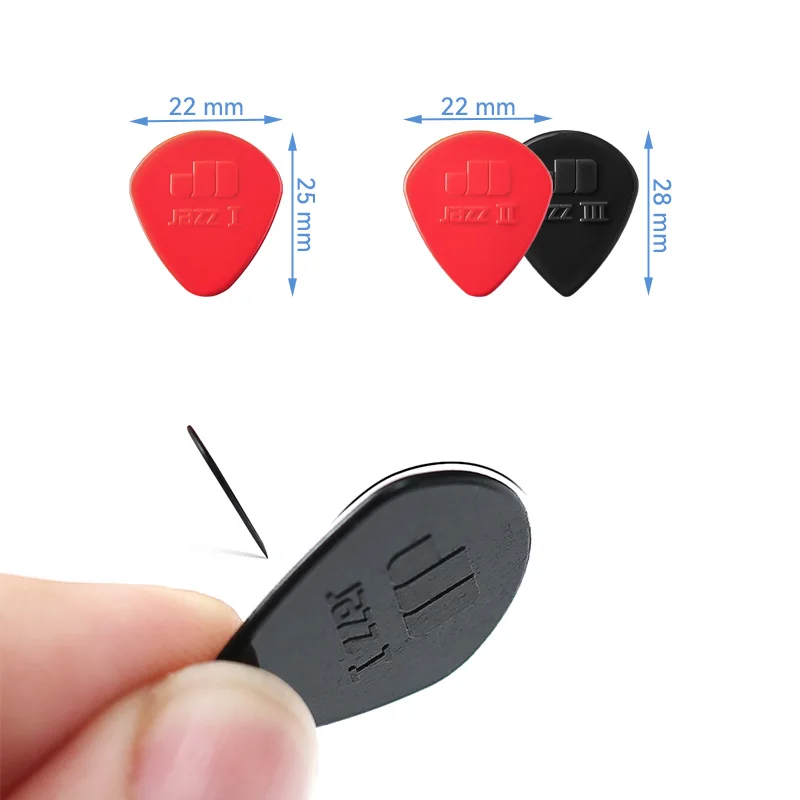 Dunlop Guitar Picks JAZZ Nylon Stiffo Pick 47N 1.1/1.18/1.38 mm Guitar Accessories