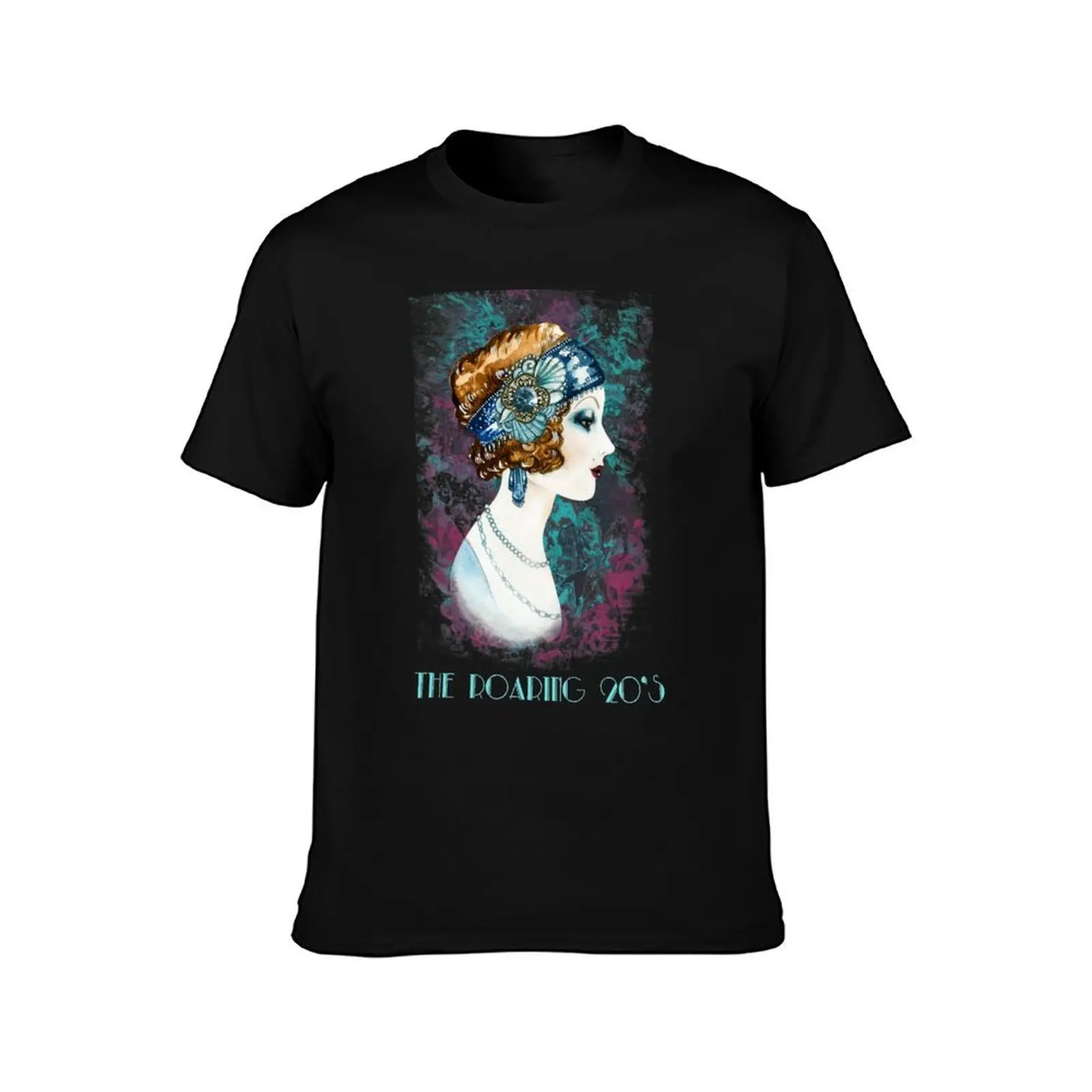Roaring Twenties Charleston Flappers T-Shirt, Summer Casual Cotton Tee, Oversized Streetwear Tops, Vintage Graphic Print