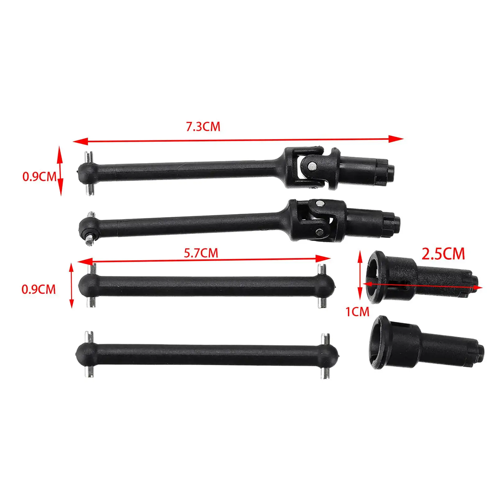 Voor & Achter Rc Auto Aandrijfas Set Voor Hbx 16889 SG1602 16890 Vrachtwagens Diy Gemodificeerde