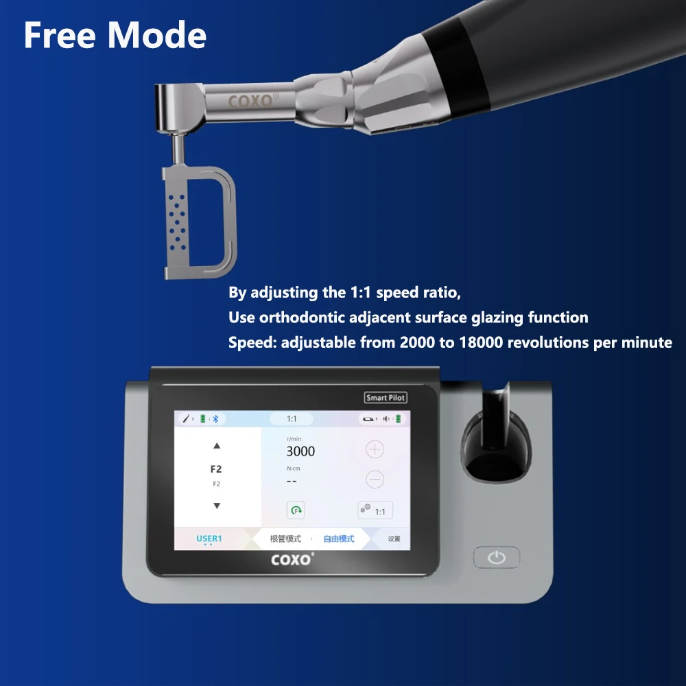 COXO C-SMART-I PILOT Dental Endo Motors with Mini 6:1 bender 5 in 1 Functionality Dental Root Canal Treatment Motor - view 4
