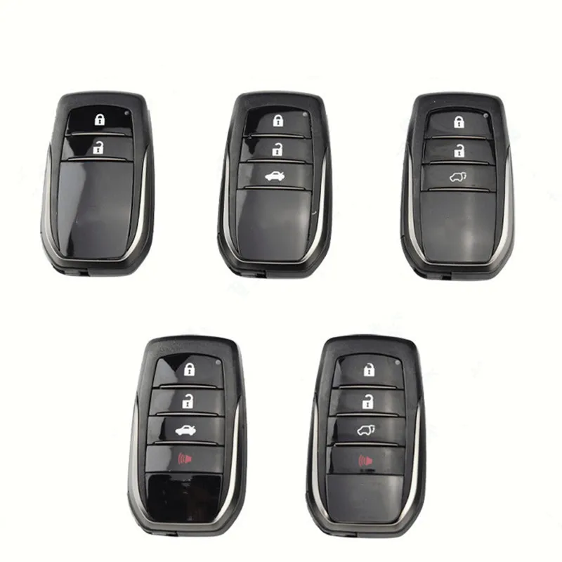 Remote Key Shell For Toyota 2/3/4 Buttons Fortuner Prado Camry RAV4 Highlander Crown Auris Avensis Prius Aygo Car Accessories