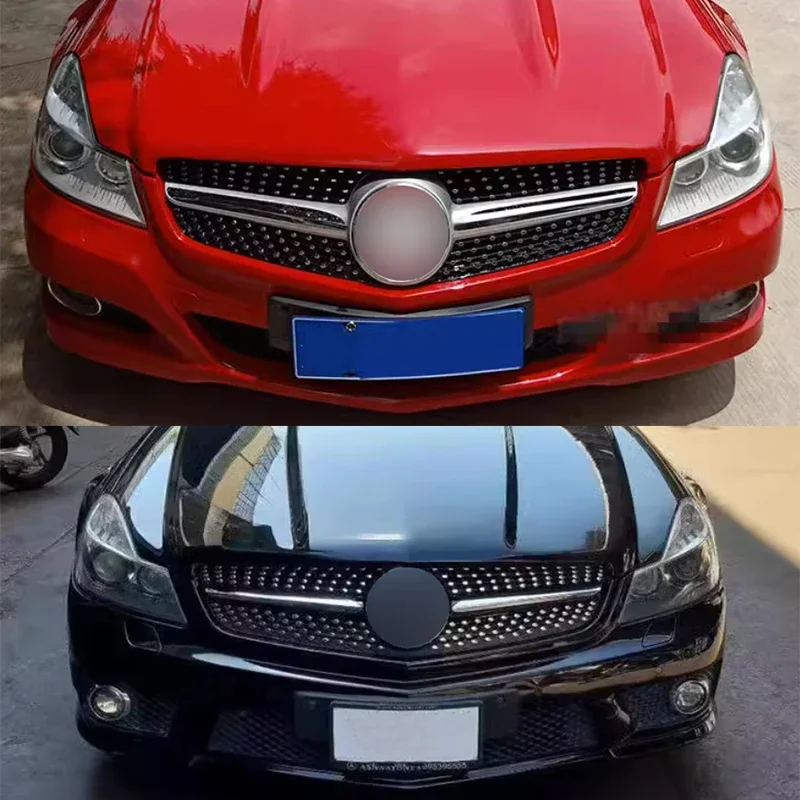 For Mercedes Benz R230 SL Class SL300 SL350 SL500 SL550 SL600 2010-2012 Diamond Style Modification Front Grille Auto Parts Grill - view 3