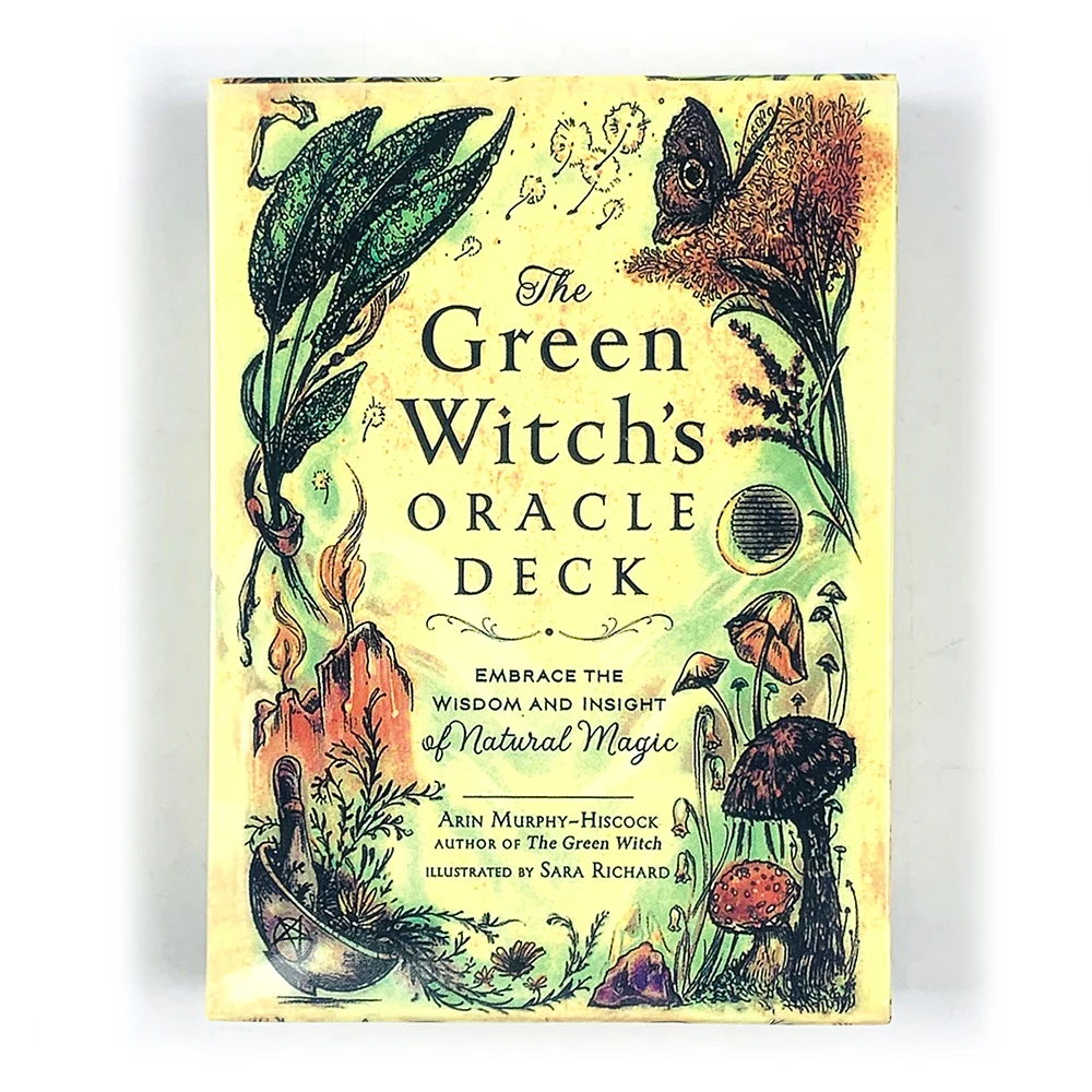 The Green Witch's Oracle Deck Natural Plant Magic Oracle Cards Divination Fortune Telling Card Game Spiritual Reading