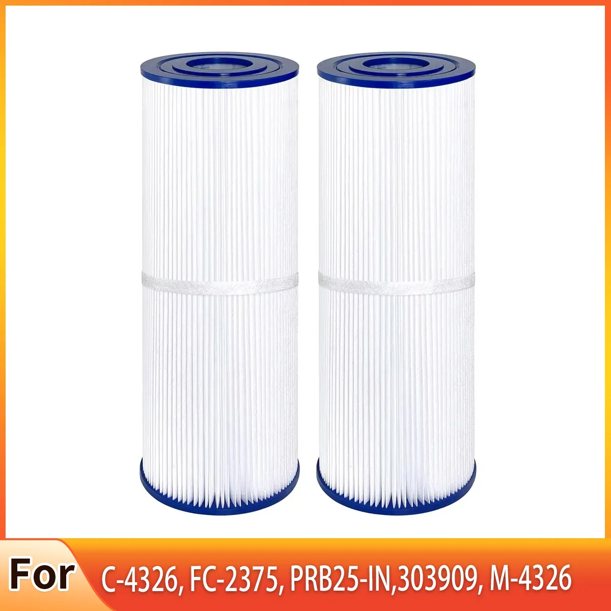 Spa Filter Compatible With C-4326, FC-2375, PRB25-IN,303909, M-4326, 8172500, R173429,5X13 Drop In Hot Tub Filter