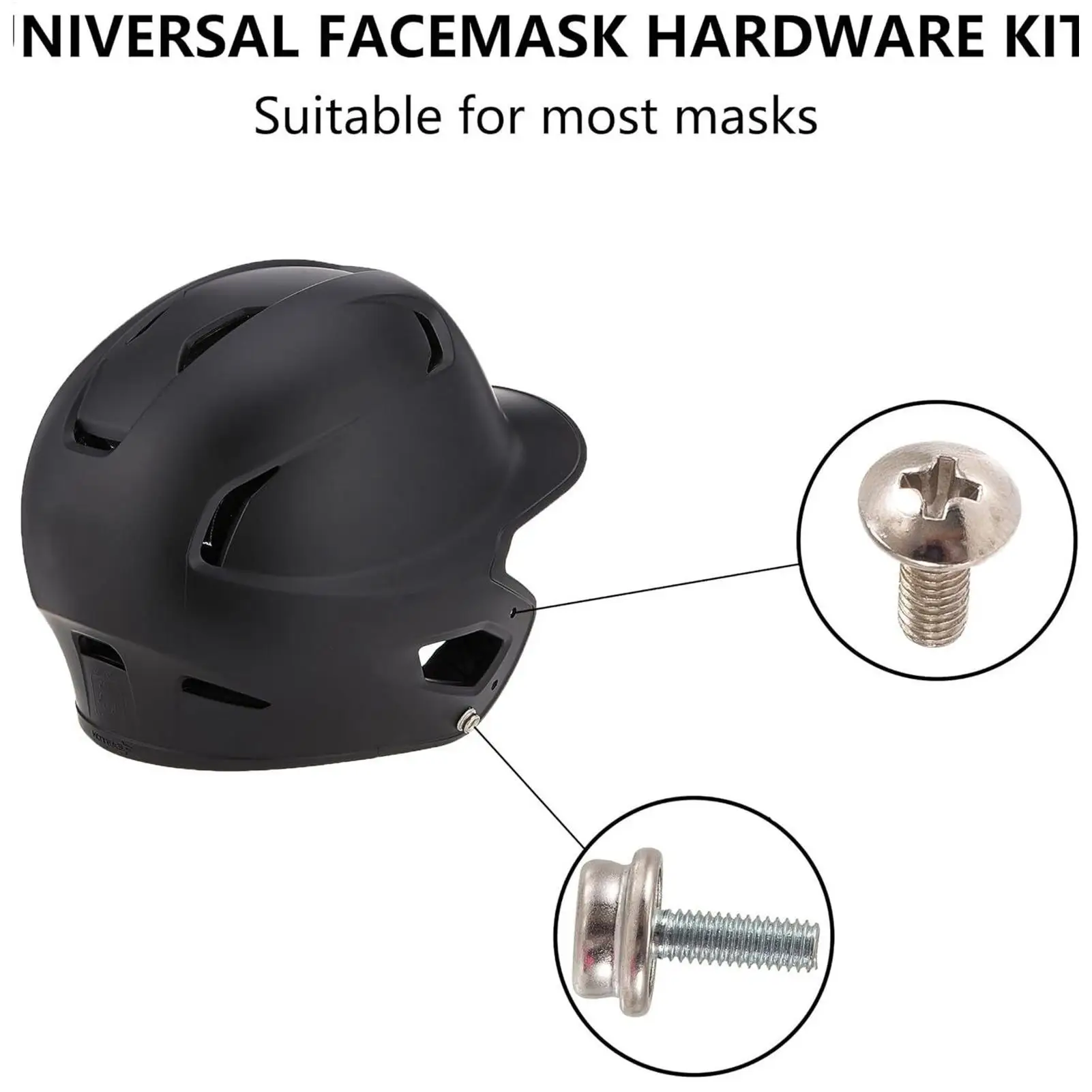 Accesorios para sombreros de fútbol, 24 piezas, piezas multifuncionales de acero inoxidable, tornillos de visera para gorra de béisbol para reparación de béisbol deportivo