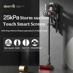 Deerma VC80 Home Wireless LED Interactive Screen Vacuum Cleaner Mite Removal Machine 2.5KPa  Detachable Battery Long Endurance