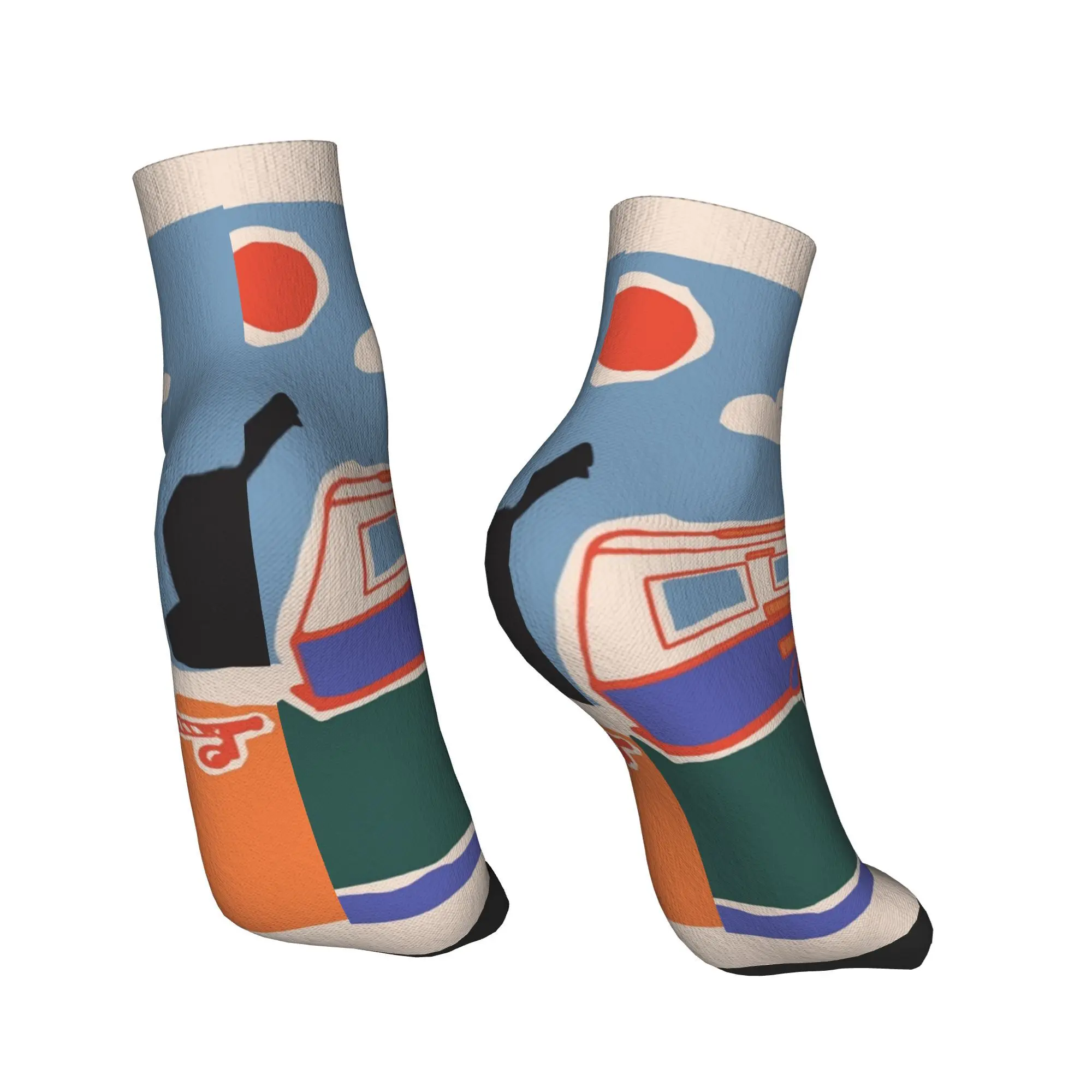 جميع المواسم ريترو خمر Eriba قافلة الجوارب Harajuku سوبر لينة الرياضة الأوسط جوارب أنبوبية لينة الهيب هوب جوارب للرجال والنساء