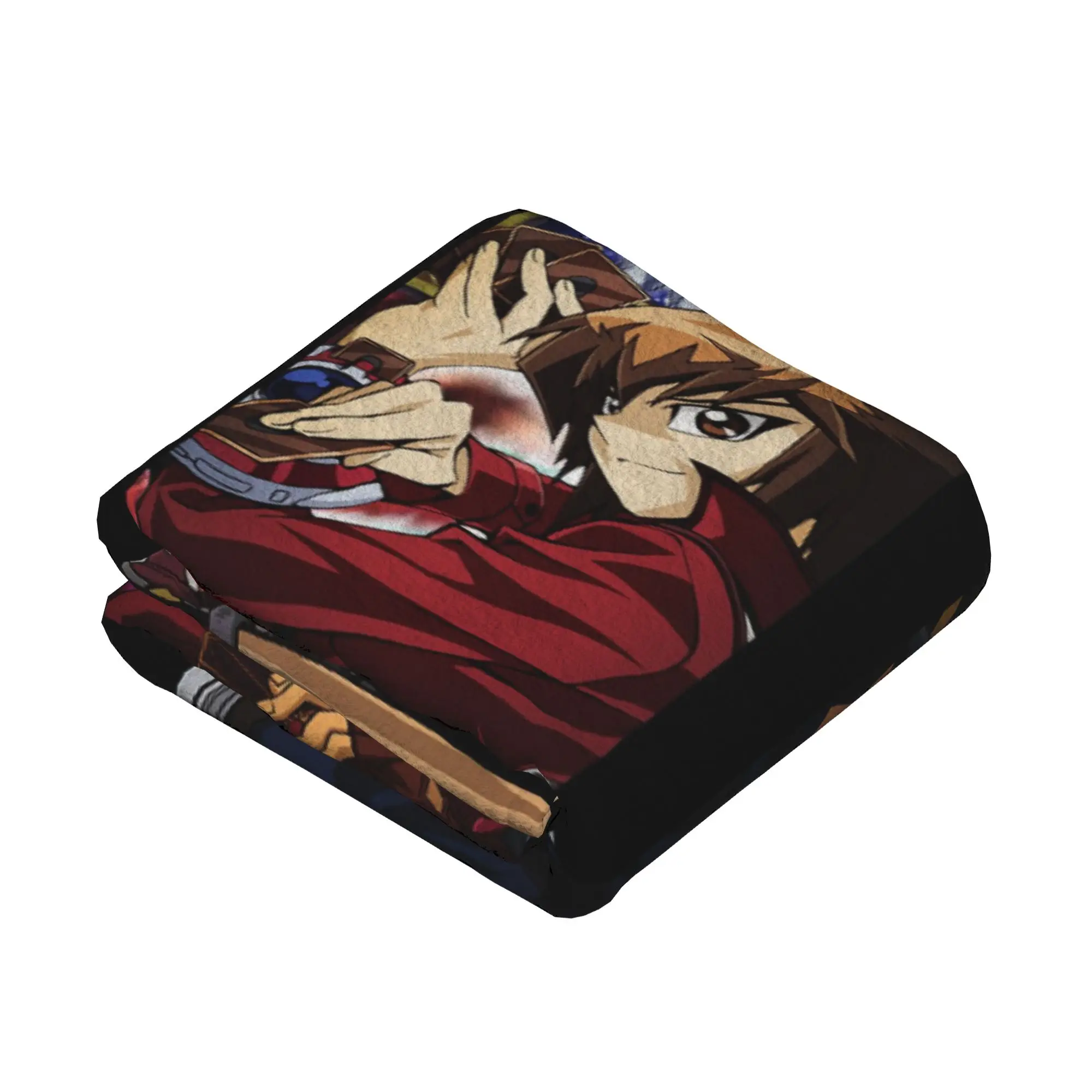 Yami Yuugi Juudai Yuugi Knitted Blankets Yu-Gi-Oh Anime Throw Blankets Summer Air Conditioning Personalised Soft Warm Bedspreads
