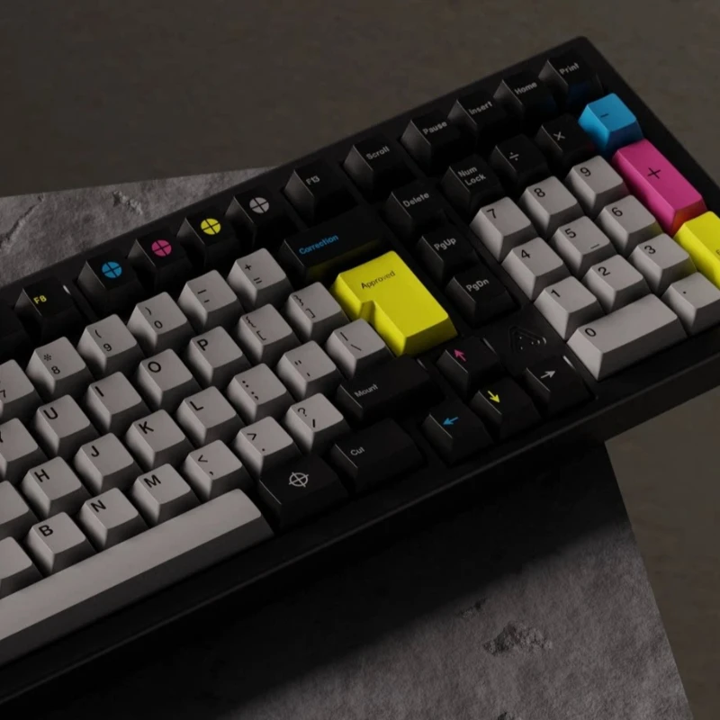 

Minimally Contrasting Colors Theme Keycaps Set Customization ABS Material Keyboard Cap for Mechanical Keyboard Accessories Gift