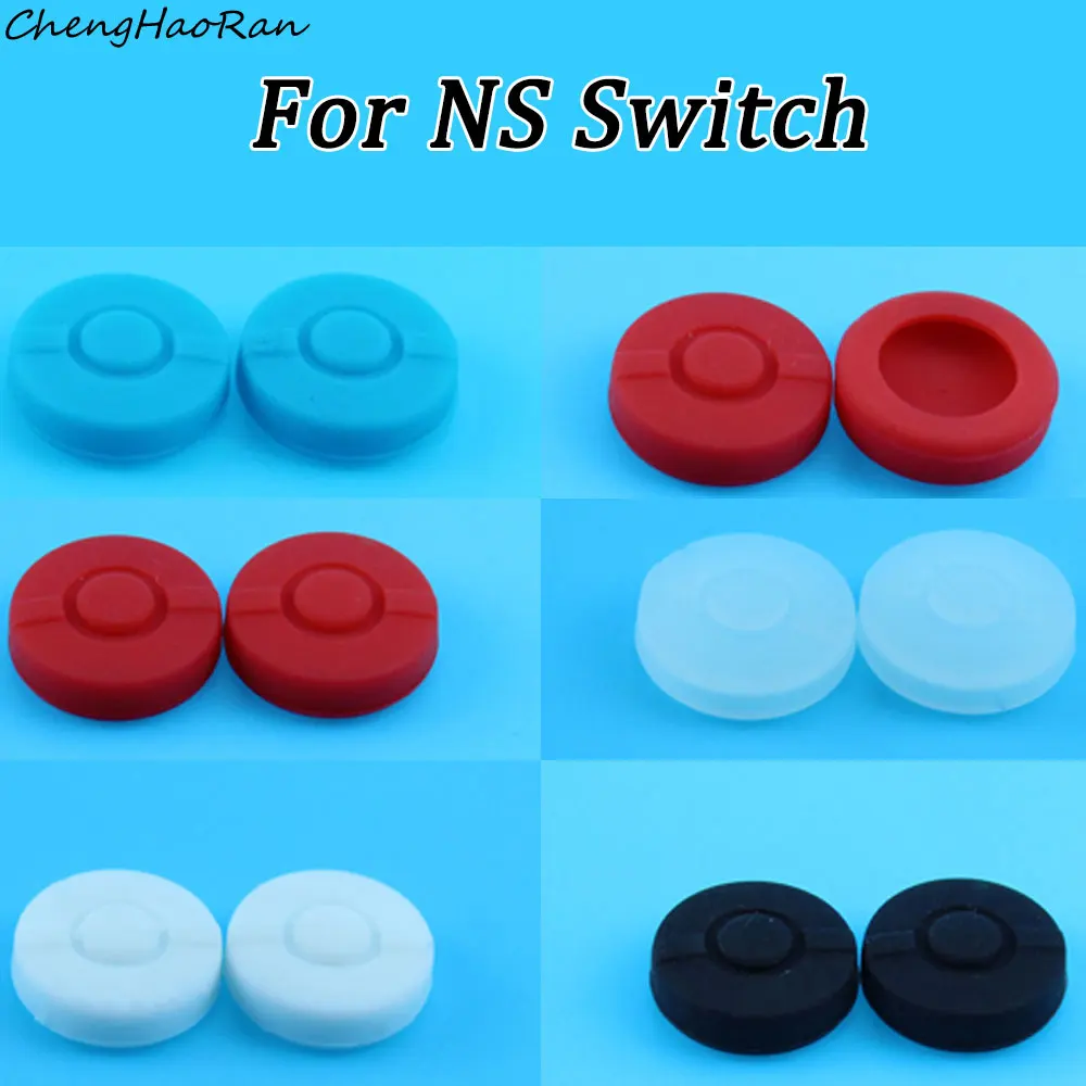 

ChengHaoRan 2pcs Joy Stick Grips Cap Joystick Cover Case For Nintendo Switch NS Poke Ball Plus Game Controller