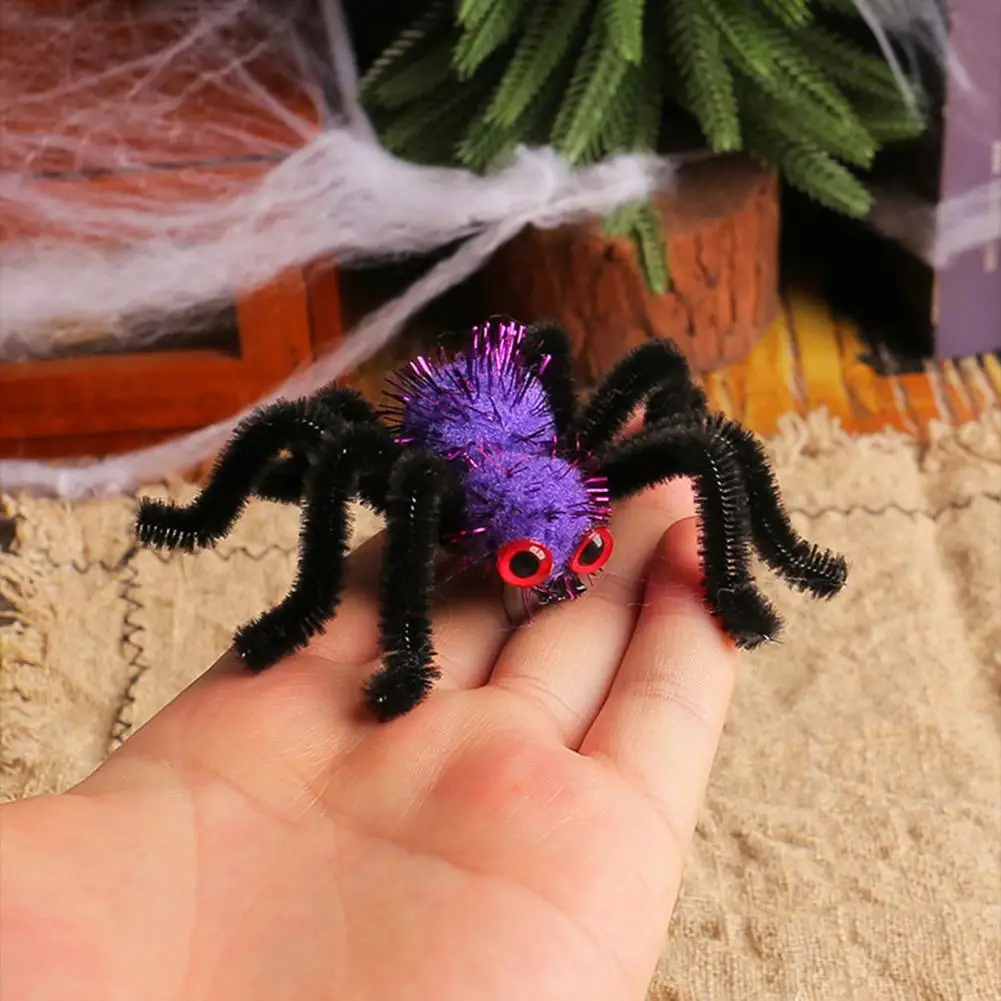 

Spider Hair Clips Plush Spider Halloween Hair Clips Set for Women Kids Cosplay Costume Prop Party Decoration Cute Headdress