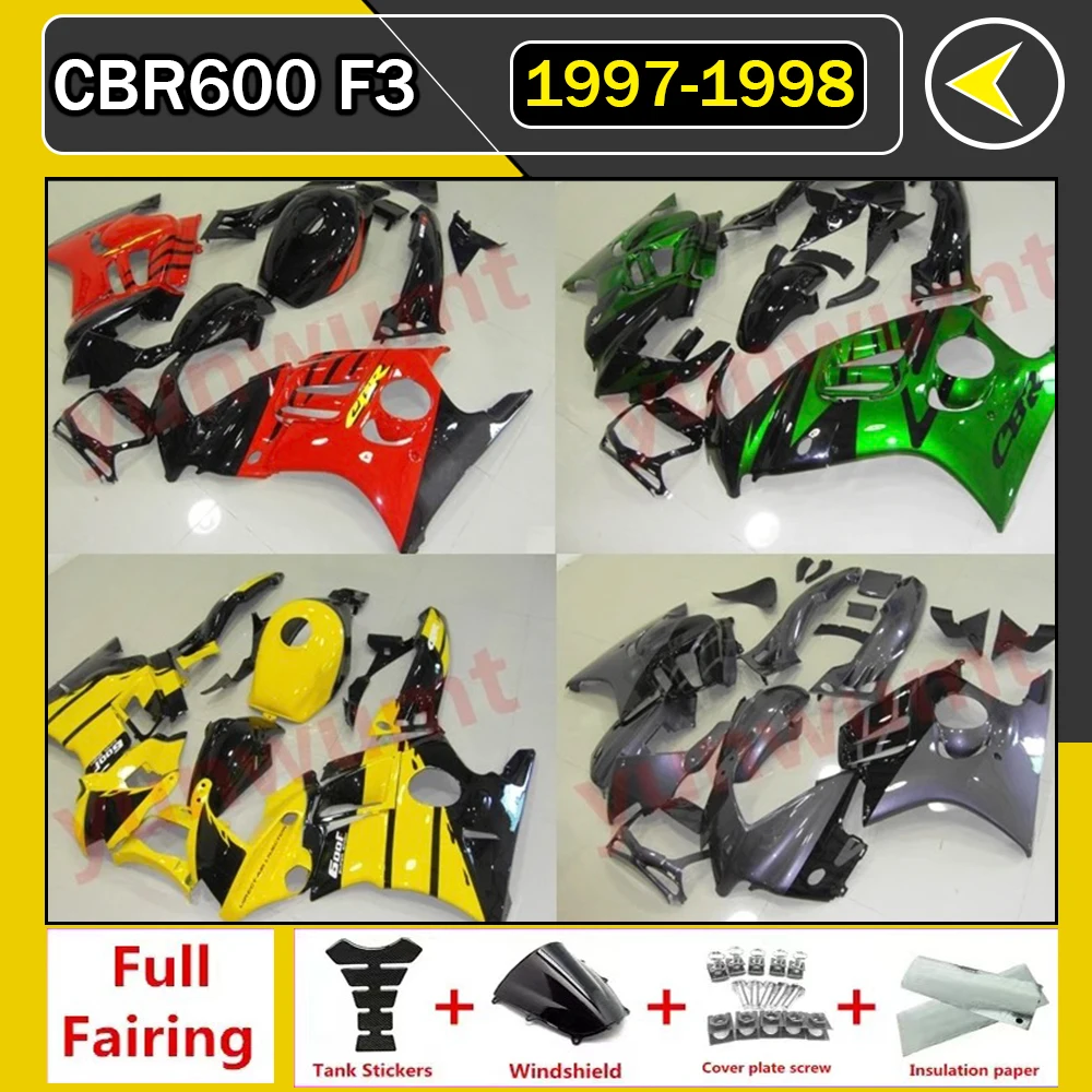 

Bodywork CBR600 F3 1995 1996 1997 1998 Red Blue White Fairings CBR 600 F3 1998 Fairing Kits CBR600 F3 95 96 97 98