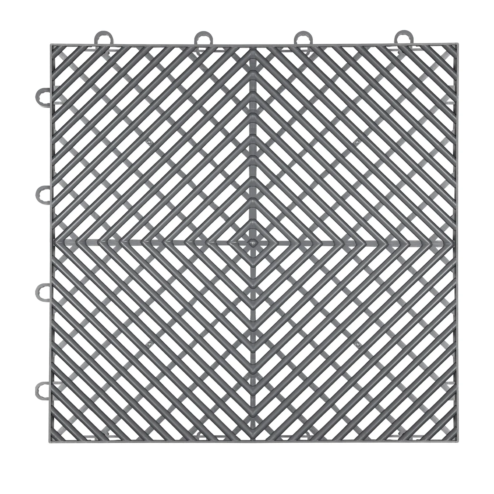 25PCS Tiles Interlocking Graphite Drainage Tiles 12x12x0.5 Inches Deck Tiles