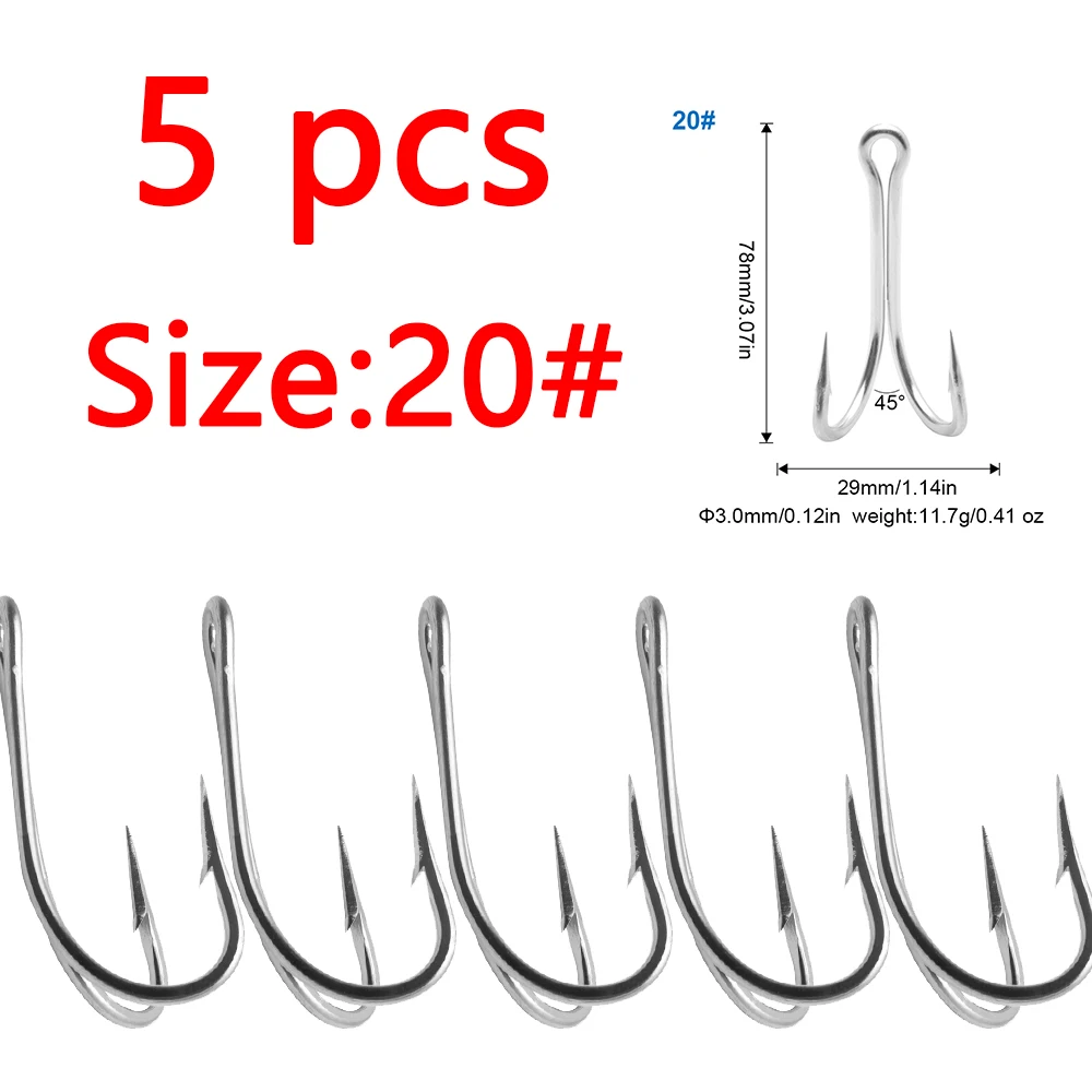 Anzuelos dobles de acero inoxidable con punto trasero – para mar - imagen 5