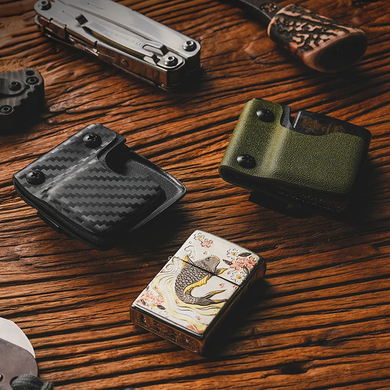 

1PC. Tactical Kydex for Zippo Lighter Holster Quick Draw Belt Clip Sheath for Lighters Black / Green / Orange