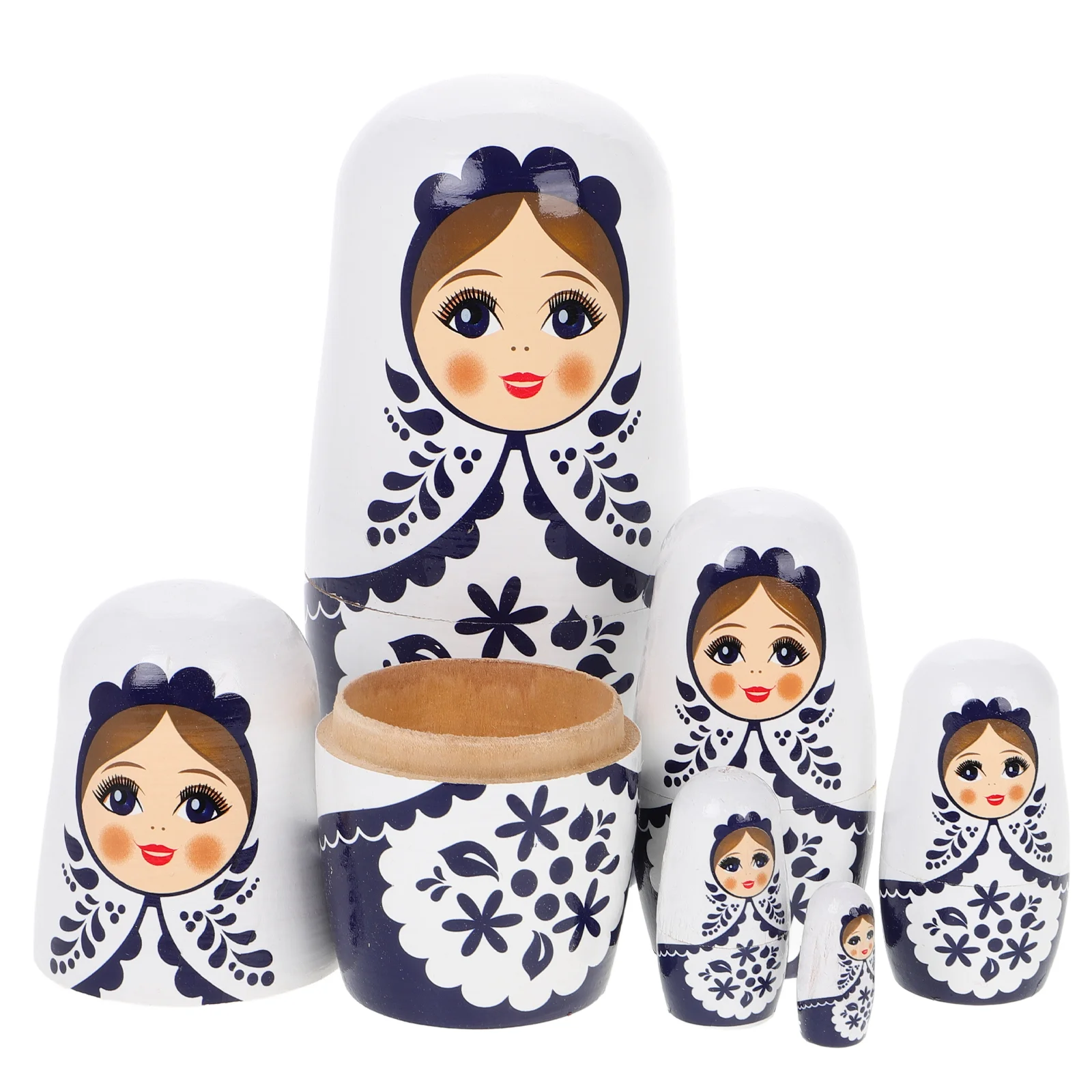 Matryoshka-juguetes anidados de animales hechos a mano, Matrioskas, muñecas rusas, Babushka apilable, Kit de manualidades para niños, decoraciones de madera