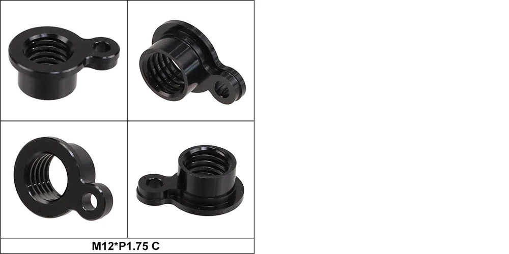 HEPPE MTB Rennrad Steckachse Mutter M12 M14 M15 Gewinde Achsmuttern Fahrradnabenrohr Welle Spießkappe für P1.0/1.25/1.5/1.75mm Thru Alxe – Detail 25