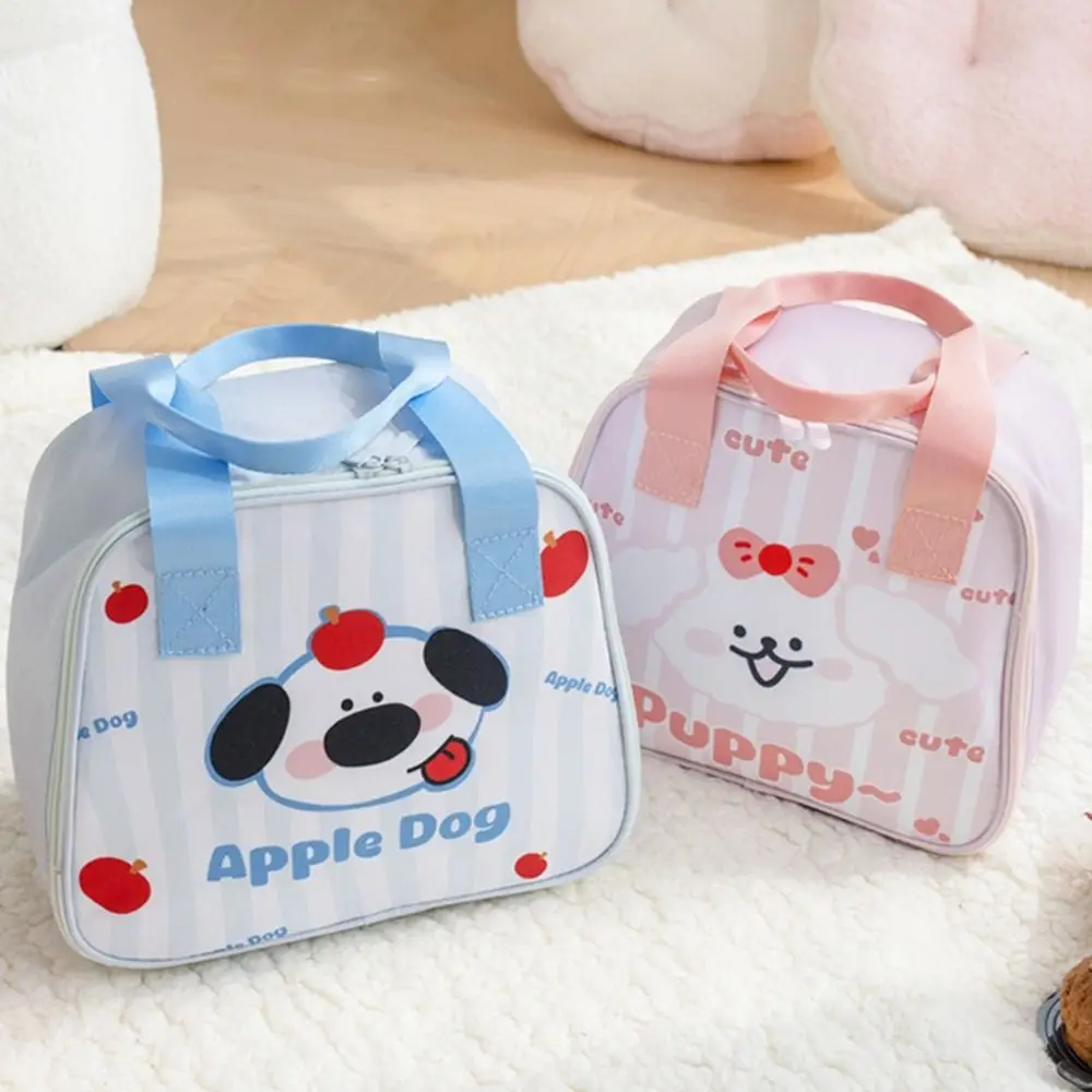 

Cute Aluminum Foil Cartoon Lunch Bag Large Capacity Anti-cooling Thermal Insulation Handbag Zippered Food Storage Bags Women