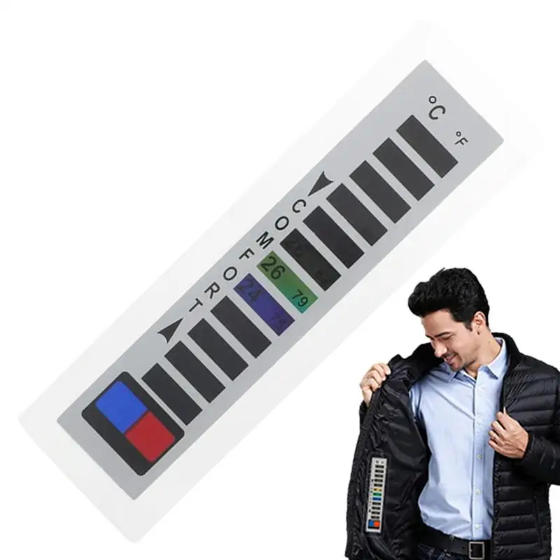Down Coat Temperature Gauge Winter Temperature Strips for Down Coat Temperature Strip Reusable Fish Tank Temperature Gear