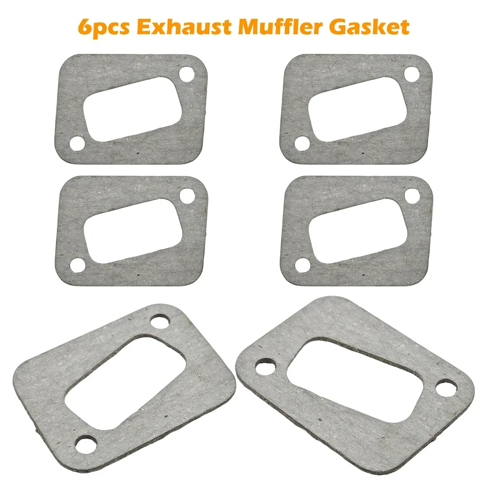 6pcs Exhaust Muffler Gasket for Husqvarna 340 345 346 XP 350 353 351 Jonsered 503 86 25-01 Chainsaw Parts