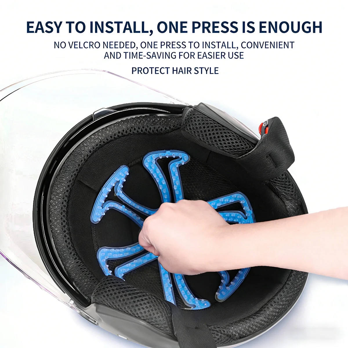 

1 шт. Мягкая силиконовая внутренняя накладка для велосипедного шлема, предотвращающая давление, комфортный аксессуар для велосипеда