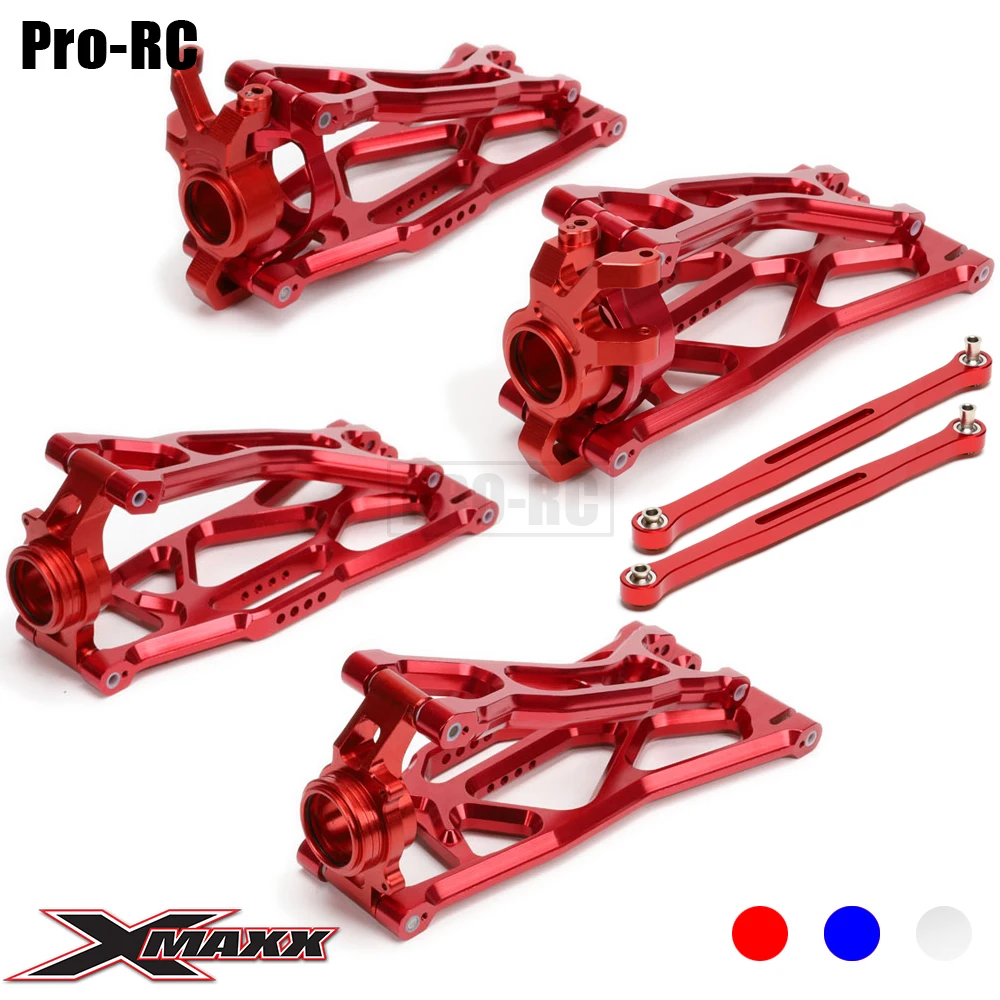 Alu Alloy Front & Rear Suspension Arm Assembly 7729 7730 7731 7732 7737 7743 7748 7752 Set for RC Car Traxxas 1/5 X-Maxx 6S 8S