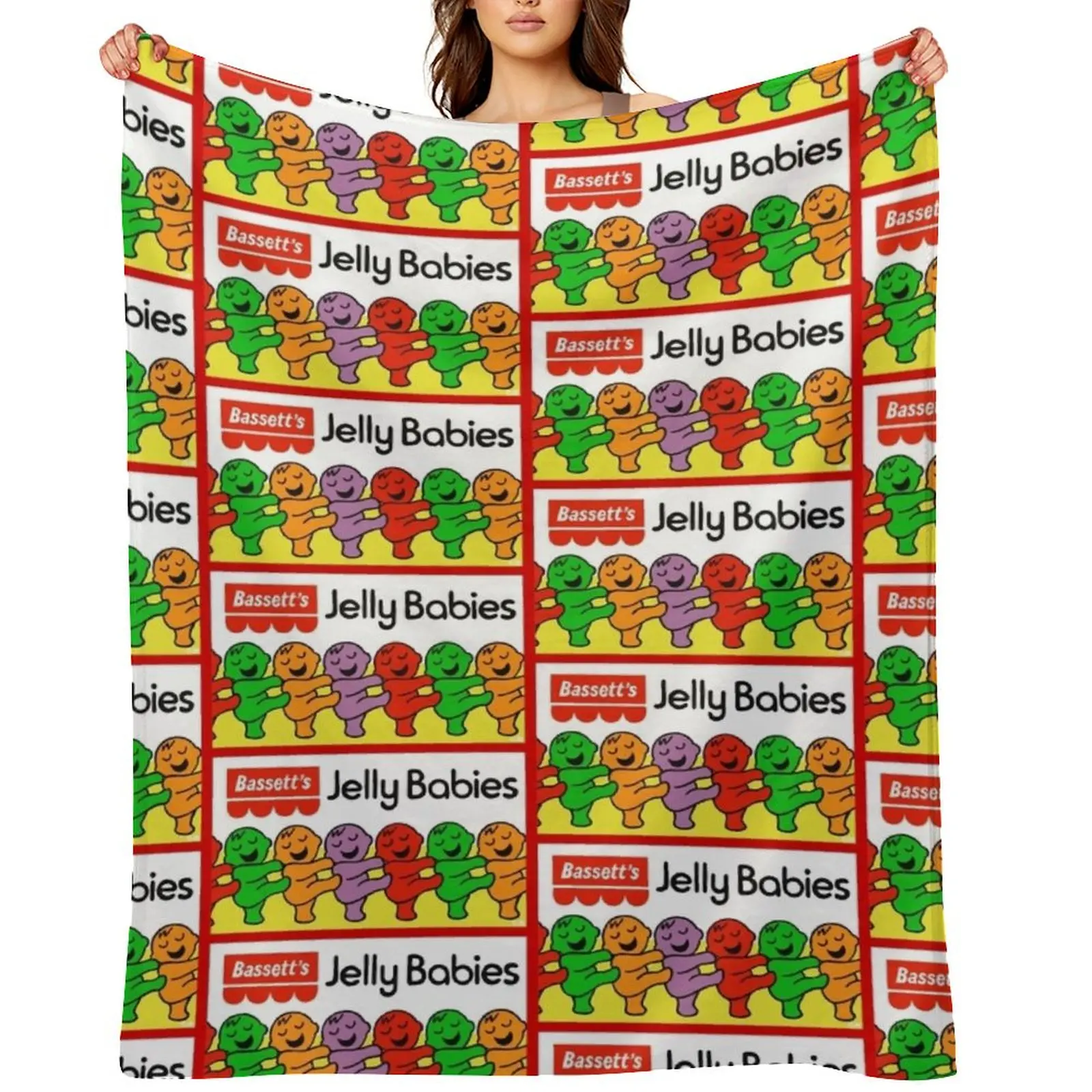 

Classic Jelly Babies Throw Blanket for babies Shaggy Blankets For Bed Hairy Blankets