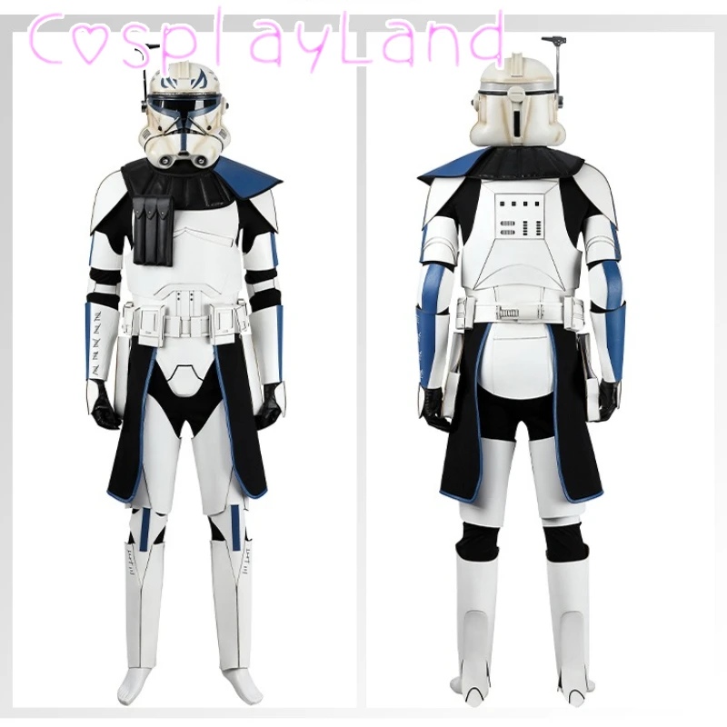 

New Arrival Superhero Man Captain Rex Cosplay Costume Leather Clone Outfit Full Set Halloween Carnival Comic Con Cosplay Suit