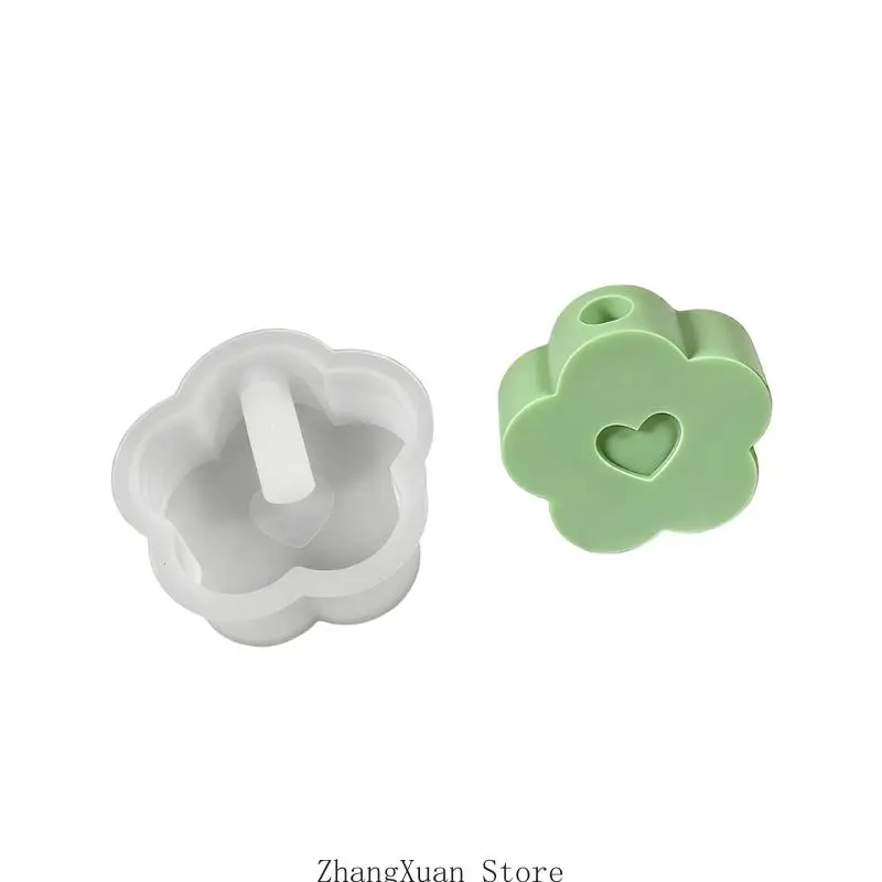 Charm-Herz- und Blumenhaus-Silikonform, für die DIY-Kreation, 3 x – Detail 9