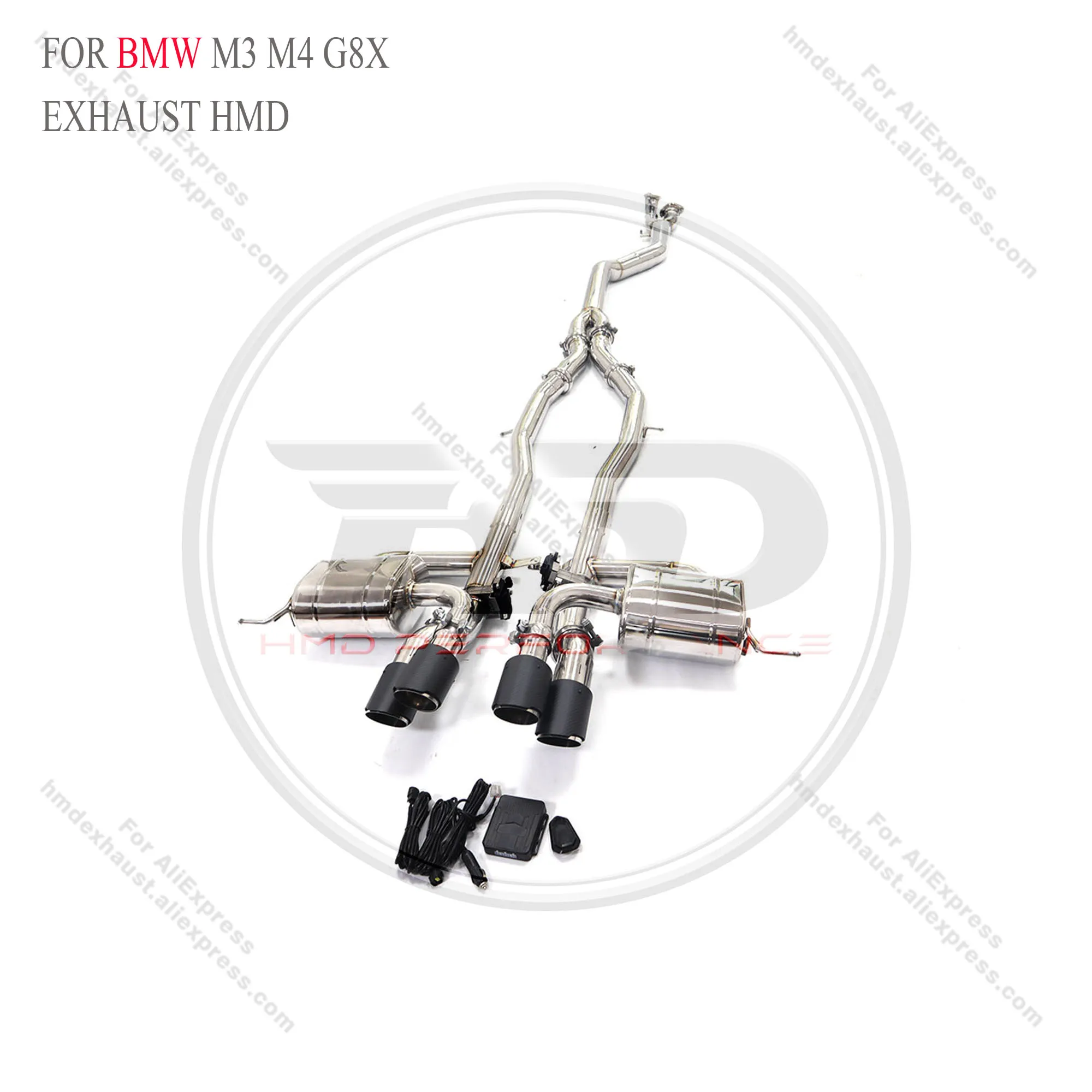 

HMD Stainless Steel Exhaust System Performance Catback For BMW M3 M4 G8X Muffler With Valve competition style