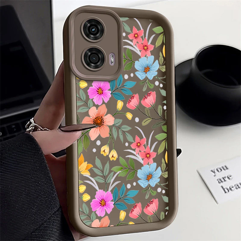 G 24 Red Flower New Sky Eye Phone Case For Motorola Moto G24 G54 G84 G34 G53 G24Power G54Power G9 E40 E32 G22 G30 G20 G10 Cover