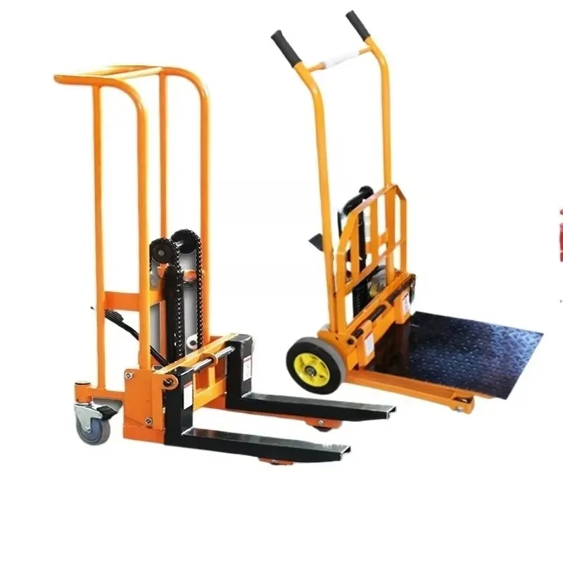 JX-1 Hydraulic Forklift Unloading Artifact Small Forklift Manual Small Household Lift Miniature Lift Stacker