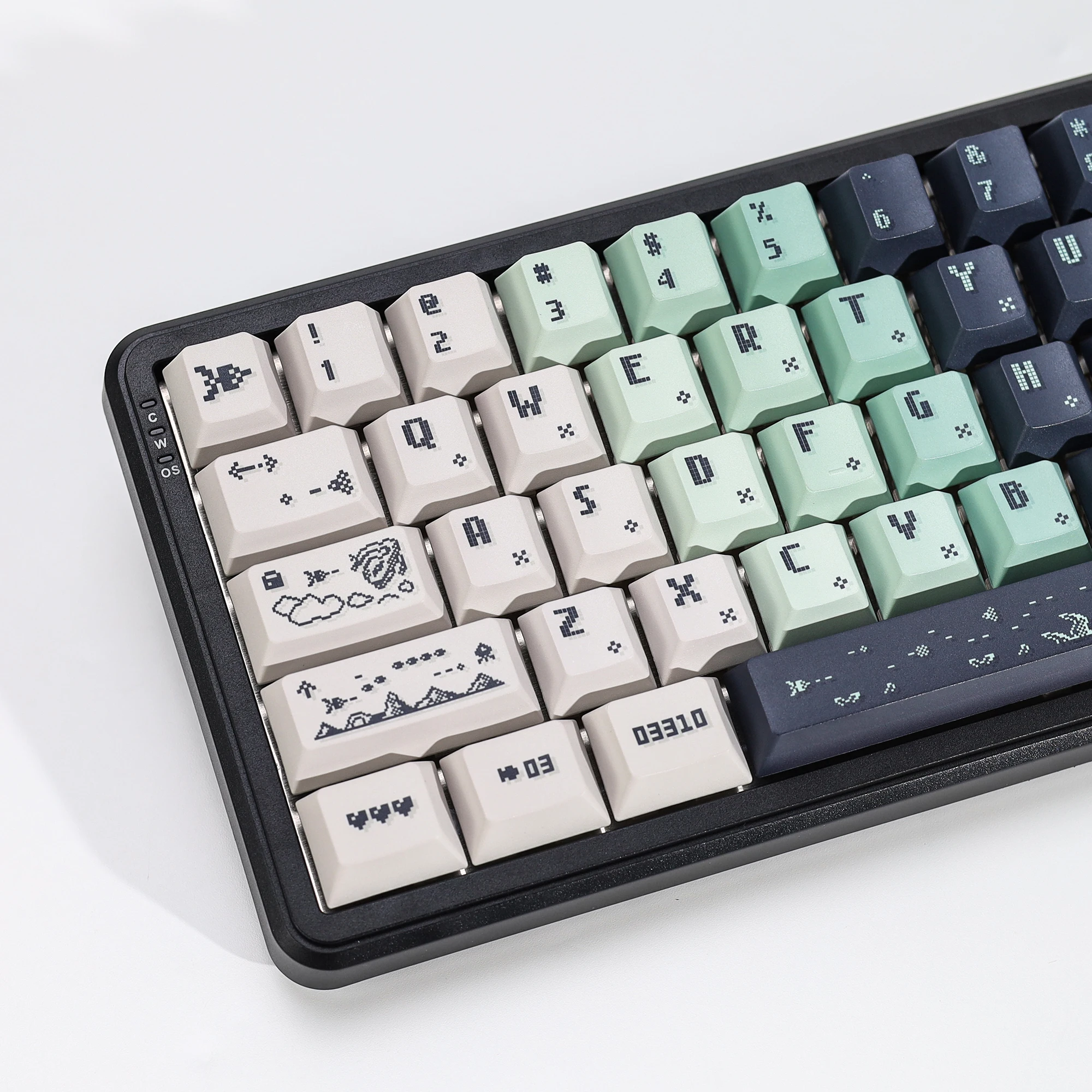 KBDiy Space Impact Keycaps Retro Cherry Profile Alice PBT 7u Keycap Custom für MX Magnetic Switch Gaming Mechanical Keyboard KIT – Detail 12