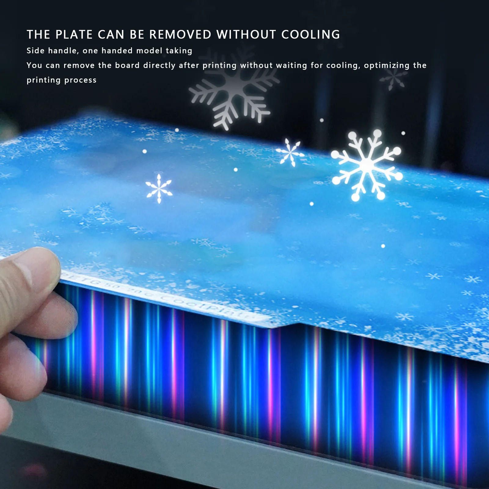 3D Printer Cool Plate Fit for Flashforge AD5X 3D Printer 235x235mm Double Sided Cold Low Temperature Build Plate