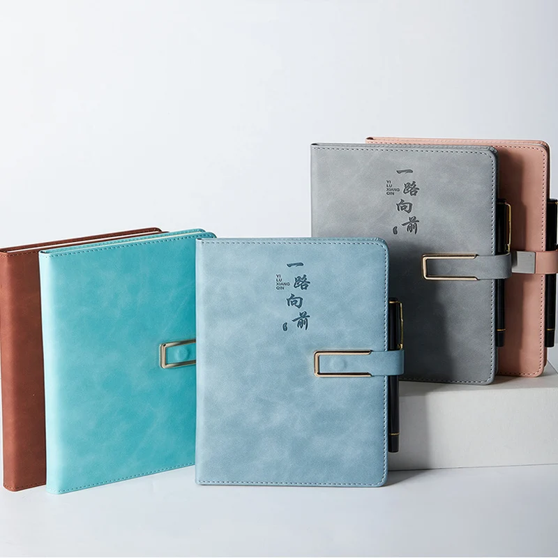 Business Notebook Set Imitation Writing Notebook Portable Diary Notepad Lightweight for Office Students Travel Use Custom Logo - view 2