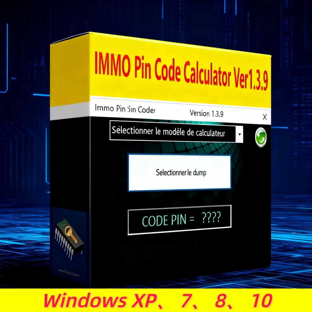 

2025 Best-selling Immo PIN Code Calculator 1.3.9 for Car Repair Decoding Tool for PSA ECU Opel Fiat VAG Cars